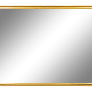 Appraisal: An Oversized Giltwood Mirror th st Century having a segmented