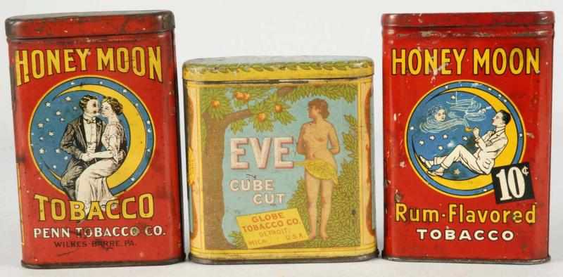 Appraisal: Lot of Pocket Tobacco Tins Description Includes two Honeymoon and