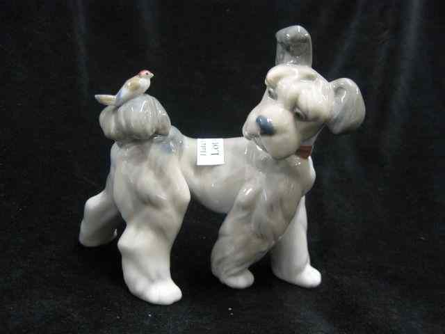 Appraisal: Lladro Porcelain Figurine of a Terrier bird on his tail