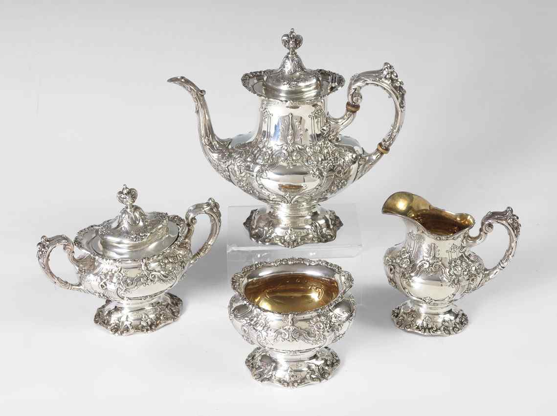 Appraisal: PC REED BARTON FRANCIS I STERLING COFFEE SERVICE Considered by