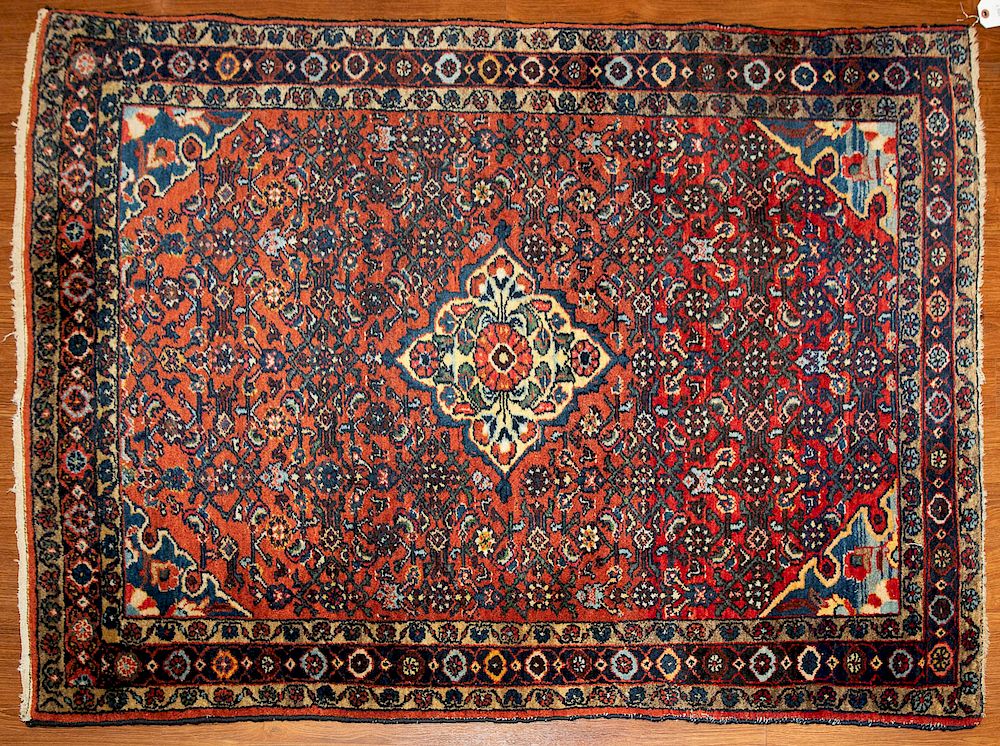 Appraisal: Semi-Antique Hamadan Rug Persia x Persia first quarter- th century