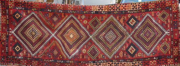 Appraisal: Antique Kazak rug ' x ' Good condition EST