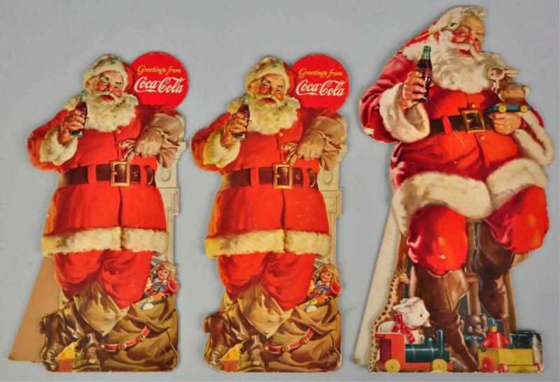 Appraisal: Lot of Cardboard Coca-Cola Cutouts and Only light to moderate