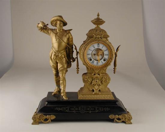 Appraisal: Ansonia Don Caeser Clock day time and strike H W