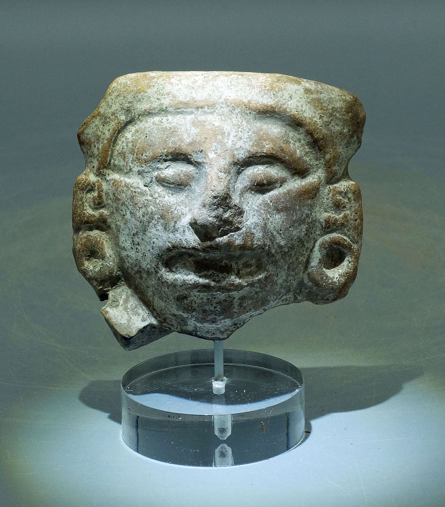 Appraisal: Maya Head Fragment - Guatemala ca - AD An excellent