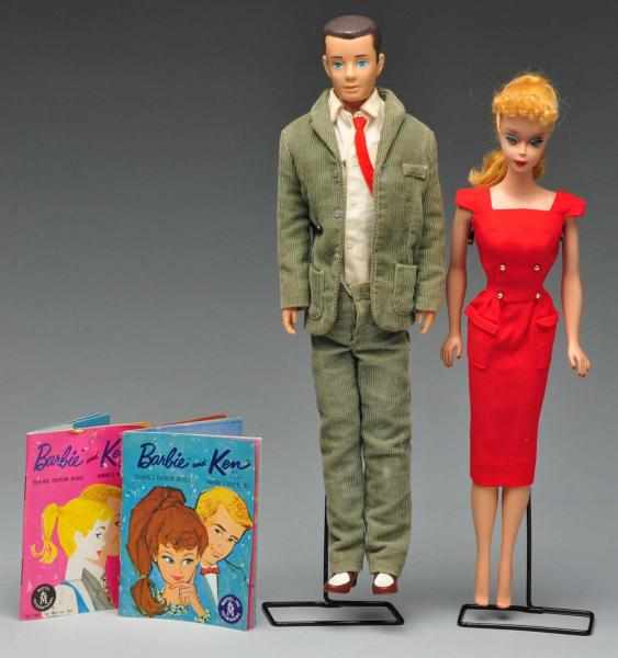 Appraisal: Early s Ponytail Barbie Ken Doll Description This lot includes