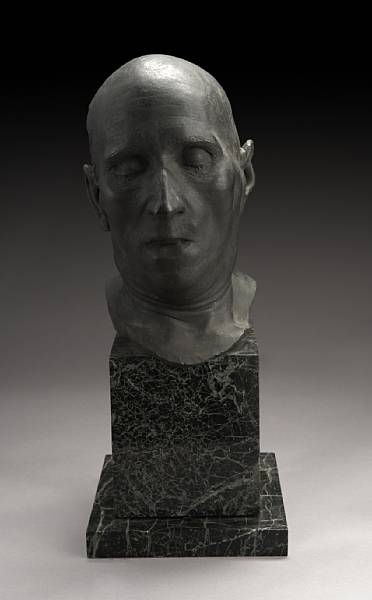 Appraisal: A French patinated bronze portrait bust Jose Iturbi - Francois