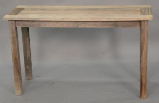 Appraisal: Country Casual teak outdoor serving table ht in top x