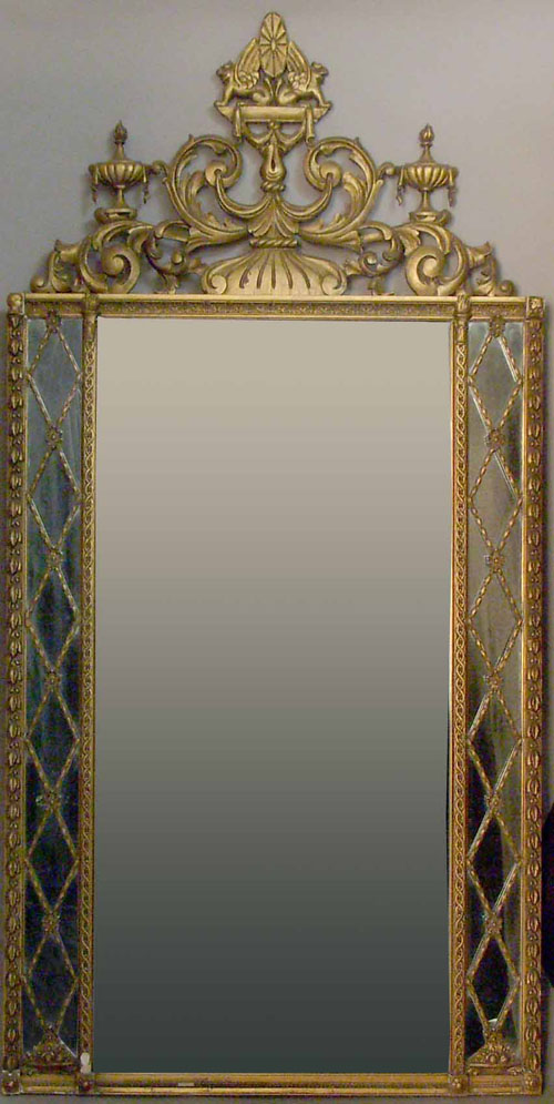 Appraisal: Giltwood mirror early th c h