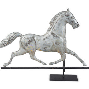 Appraisal: A Copper Horse Weathervane th Century with later silver paint