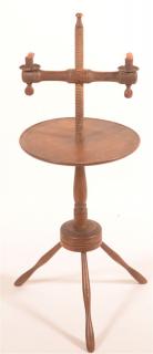 Appraisal: Early th C Walnut Adjustable Candle Stand Early th C