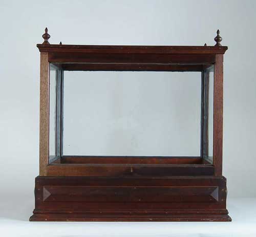 Appraisal: INTERESTING WALNUT VICTORIAN TERRARIUM The base is zinc lined the