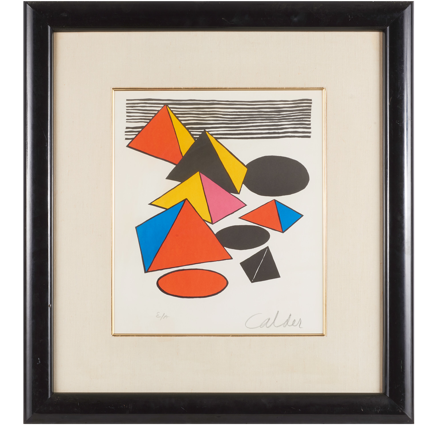 Appraisal: ALEXANDER CALDER STYLE LITHOGRAPH Style of Alexander Calder American -