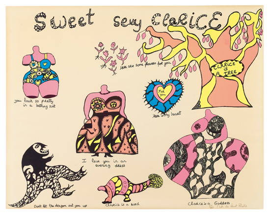 Appraisal: NIKI DE SAINT PHALLE Sweet Sexy Clarice Color screenprint x