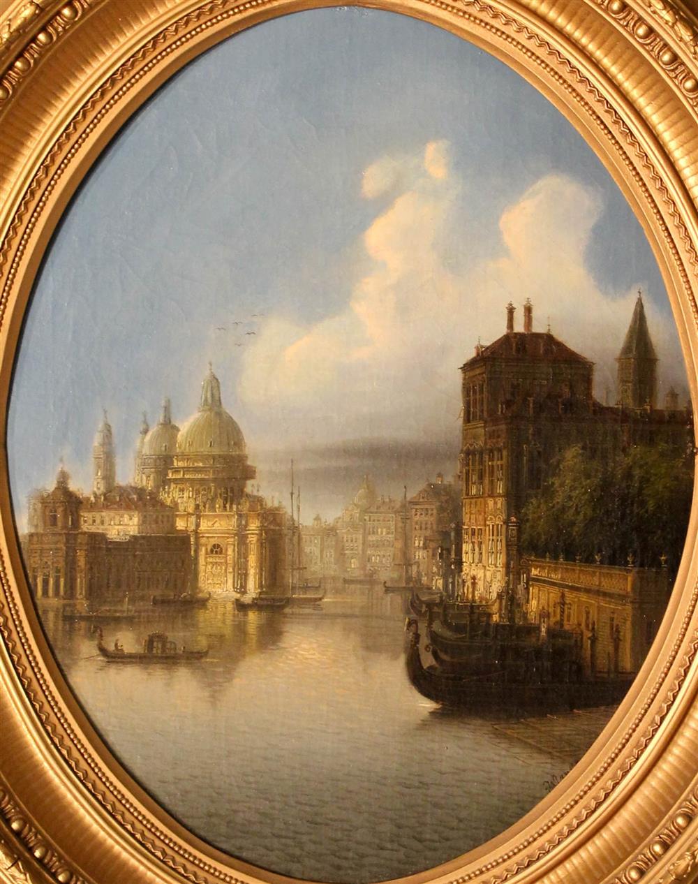 Appraisal: JOHANN WILHELM JANKOWSKI CZECH - GRAND CANAL VENICE Oil on