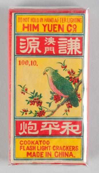 Appraisal: Cookatoo Logo Firecrackers Class Manufactured by Him Yuen Note the