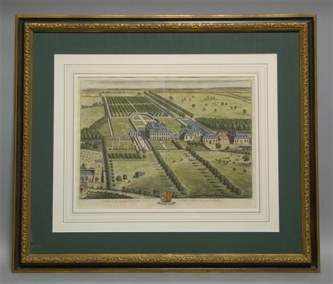 Appraisal: JOHANNES KIP DUTCH C - TWO BIRDSEYE VIEWS OF ENGLISH