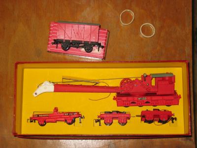 Appraisal: A Hornby Dublo breakdown crane boxed E and packing van