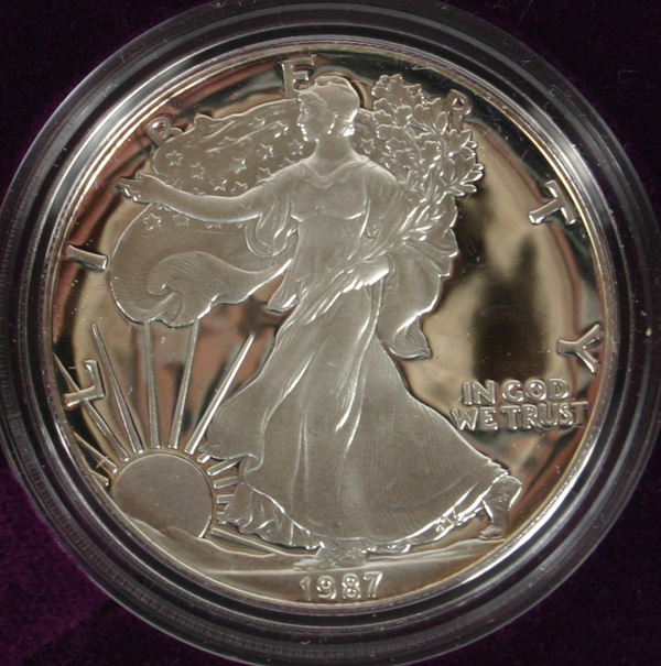 Appraisal: Two US Mint American Silver Eagle oz Proof Coins