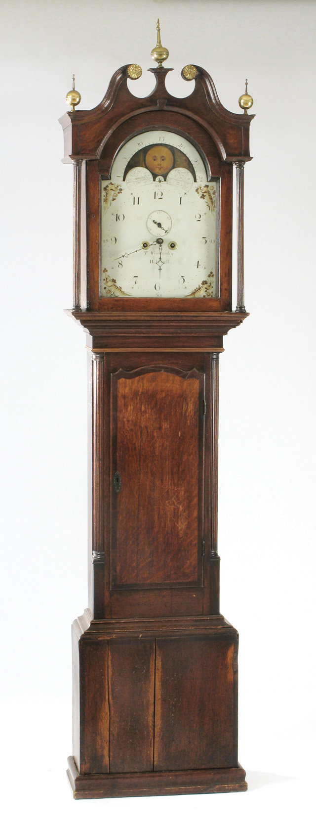 Appraisal: OAK TALL CASE FLOOR CLOCK Thomas Winstanley clockmaker Holywell Flintshire