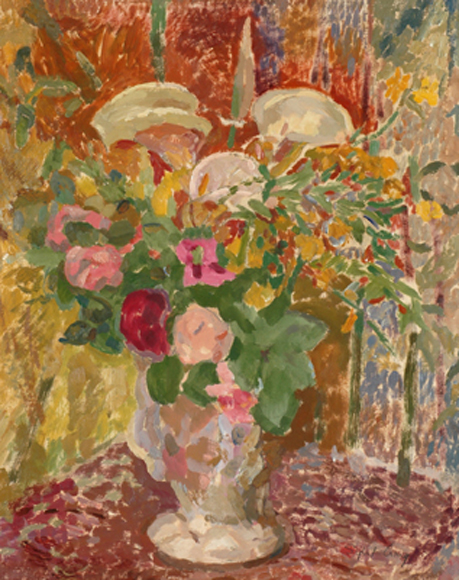 Appraisal: Sybil Craig - Still Life with Arum Lillies c oil