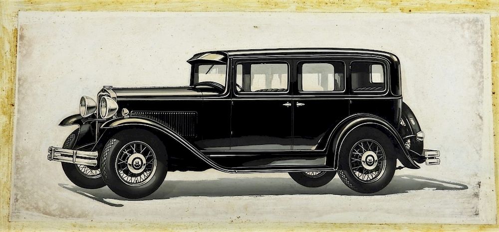 Appraisal: Hupmobile Series A Sedan Production Drawing Michigan Original production drawing