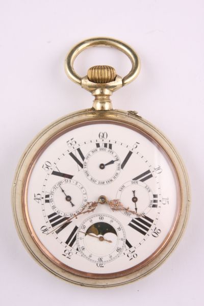 Appraisal: Massive Antique French Pocket Watch unknown maker ca early th