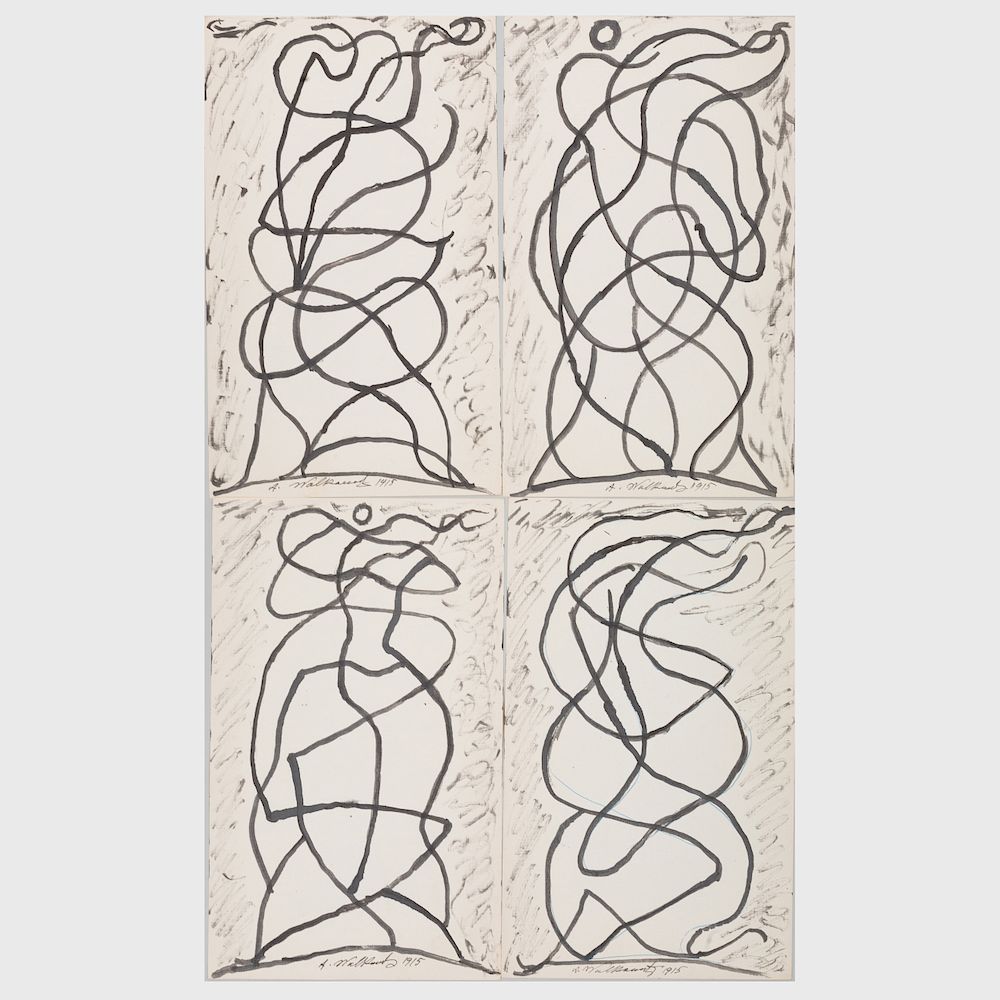 Appraisal: Abraham Walkowitz - Untitled Four Images Four ink on paper