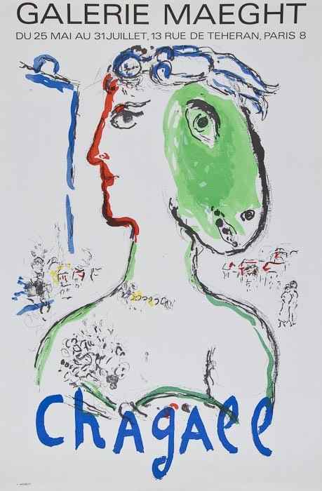 Appraisal: Marc Chagall - after Galerie Maeght Posters two lithographs printed