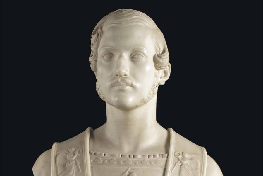 Appraisal: Emil Wolff - German Bust of Prince Albert wearing