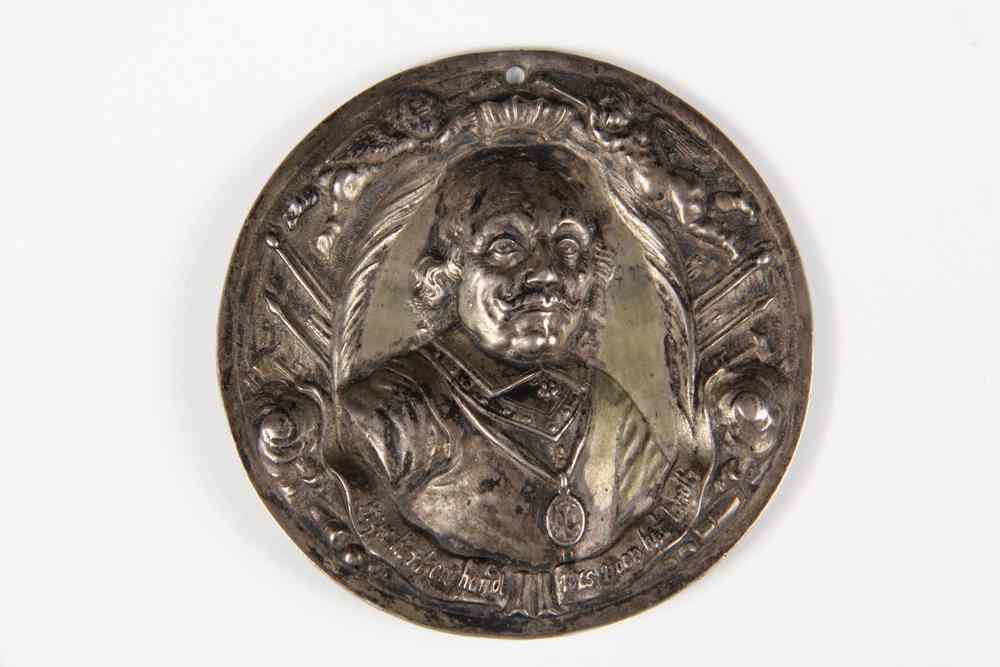 Appraisal: RARE DUTCH SILVER MEDAL-commemorating the death of Admiral Tromp hollow