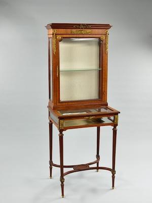 Appraisal: A Louis XV Vitrine The superstructure approx W x H