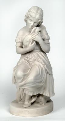 Appraisal: A COPELAND PARIAN WARE FIGURE by F M Miller modelled