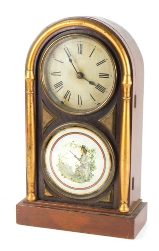 Appraisal: A late thC American Seth Thomas rosewood cased mantel clock