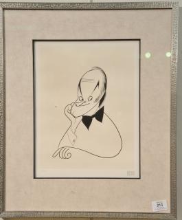 Appraisal: Al Hirschfeld - etching of Bob Hope signed in pencil