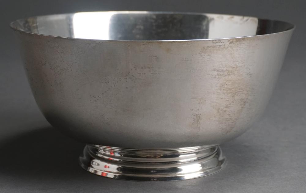 Appraisal: SHREVE CRUMP LOW REPRODUCTION PAUL REVERE STERLING SILVER BOWL OZTShreve