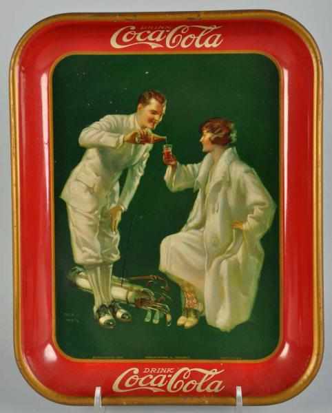 Appraisal: Coca-Cola Serving Tray Description A few bumps and irregularities to