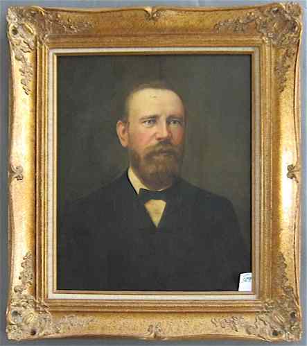 Appraisal: A F GRABER OIL ON PANEL portrait of a gentleman