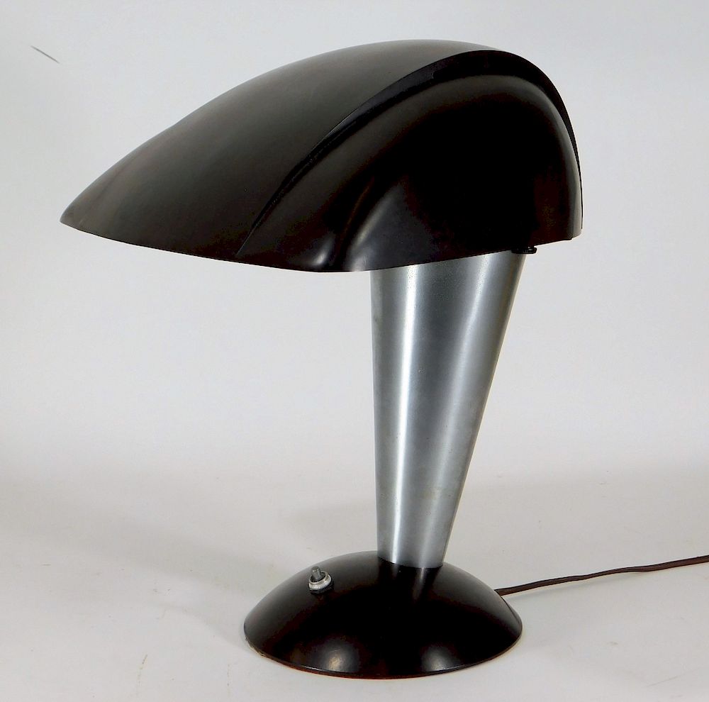 Appraisal: Walter Dorwin Teague Polaroid Desk Lamp Walter Dorwin Teague United