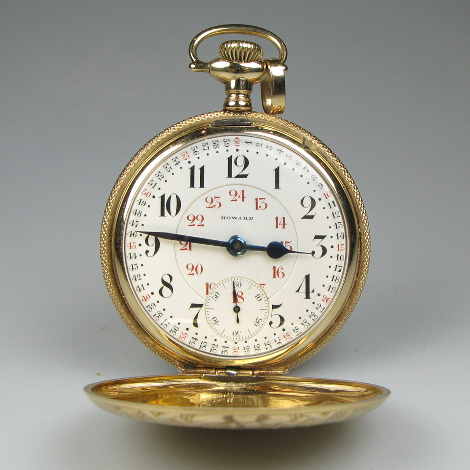 Appraisal: E Howard Railroad Grade Pocket Watch size jewel No adjusted