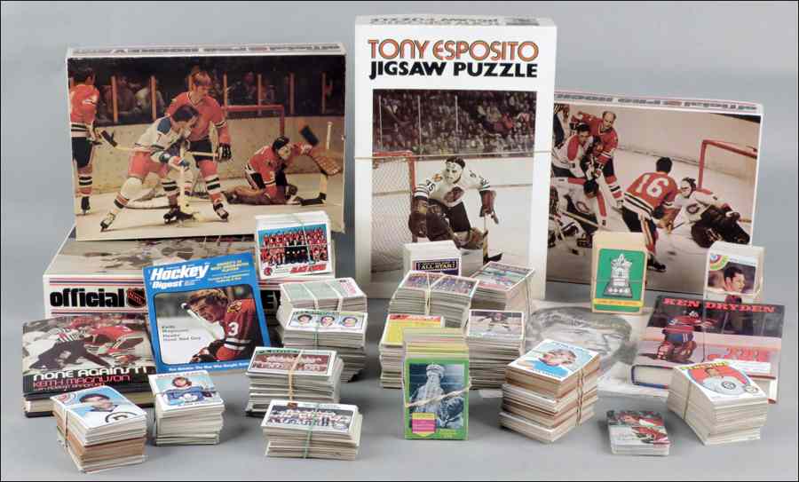 Appraisal: COLLECTION OF 'S NHL TRADING CARDS Together with four NHL