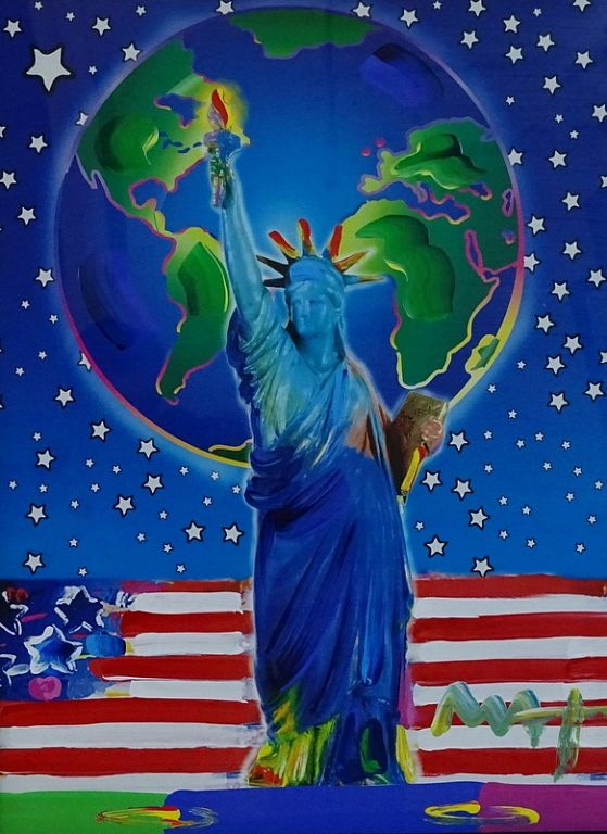 Appraisal: Peter Max AMERICAN Peace On Earth Peter Max AMERICAN Peace