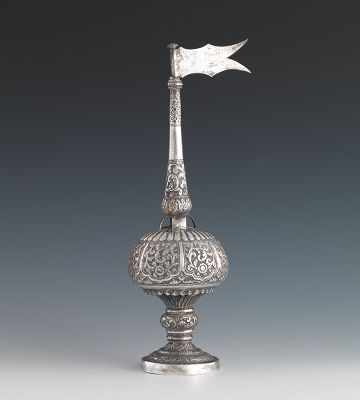 Appraisal: An Antique Silver Spice Box In the form of an