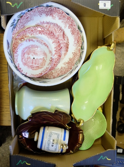 Appraisal: A collection of pottery to include Carltonware Rouge royale two