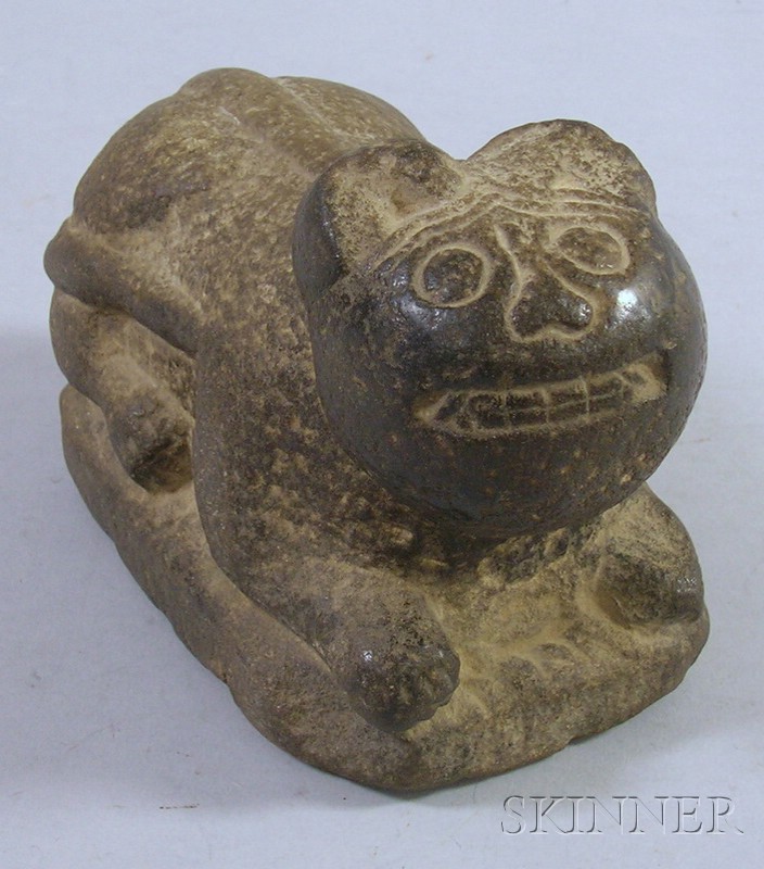 Appraisal: Korean Chinese Stone Mat Weight carved in the form of