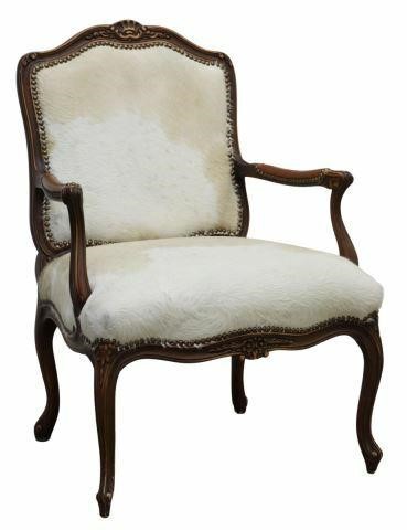 Appraisal: Louis XV style armchair Old Hickory Tannery late th c