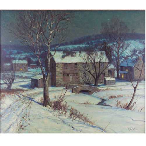 Appraisal: George Sotter American - Mill-Spring Valley oil on Masonite x