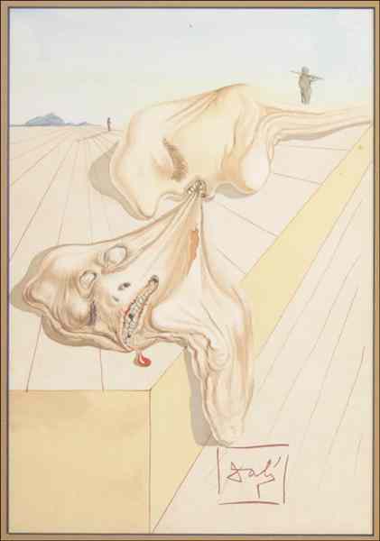 Appraisal: AFTER SALVADOR DALI - GIANNI SCHICCHI'S BITE Lithograph from the