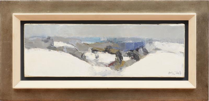 Appraisal: ROGER M HL - NEIGE Oil on canvas signed 'M