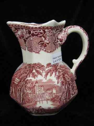 Appraisal: Mason's ''Vista'' Ironstone Milk Pitcher red '' excellent